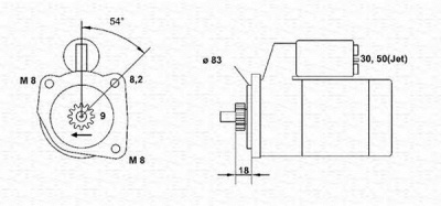 MAGNETI MARELLI 943251328010 -  Стартер